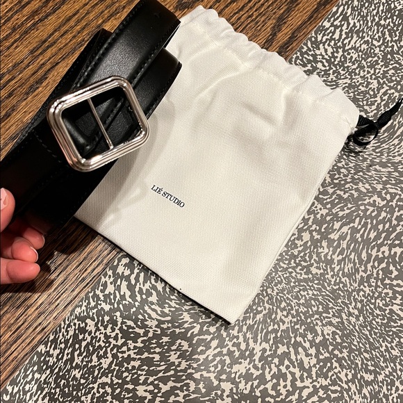 Lié Studio wide Belt Black NWT